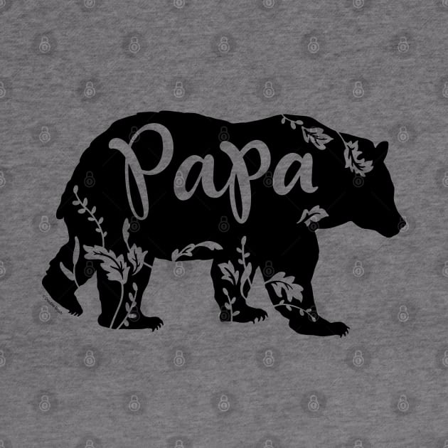 Papa Bear with Nature Leaves & Foliage by DoubleBrush